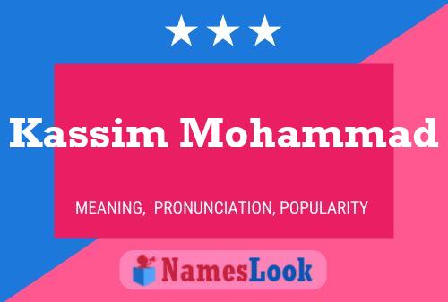 Kassim Mohammad 名字海报