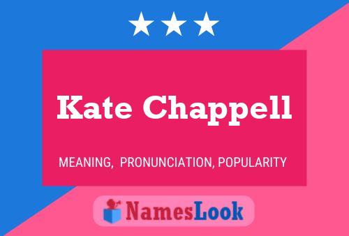 Kate Chappell 名字海报