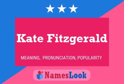 Kate Fitzgerald 名字海报