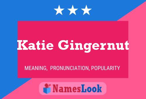 Katie Gingernut 名字海报