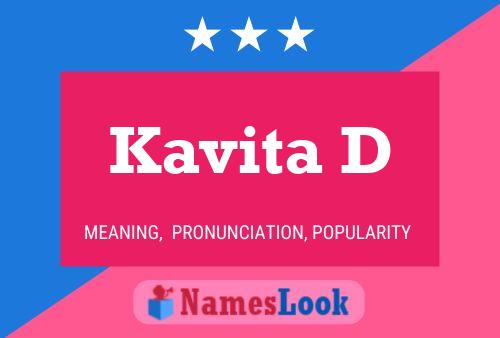 Kavita D 名字海报