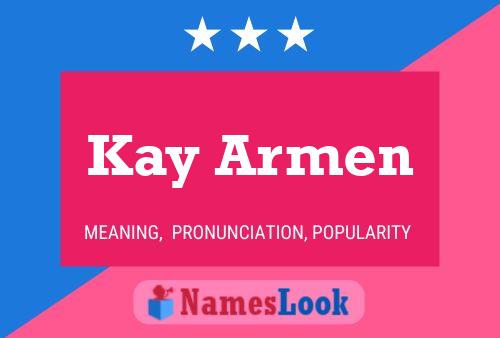 Kay Armen 名字海报