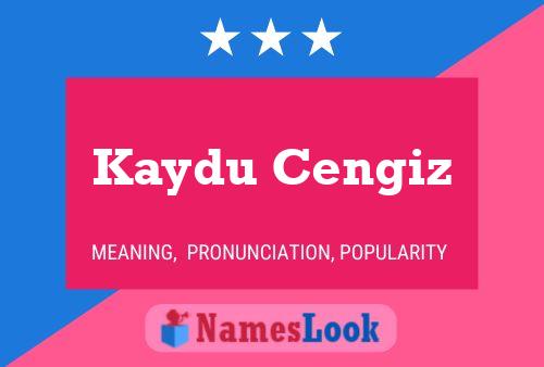 Kaydu Cengiz 名字海报