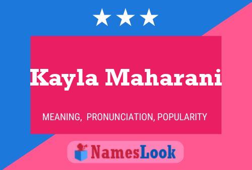 Kayla Maharani 名字海报