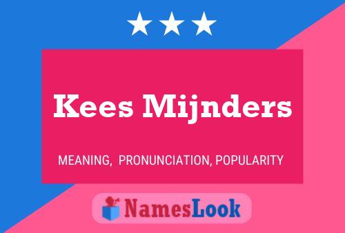 Kees Mijnders 名字海报