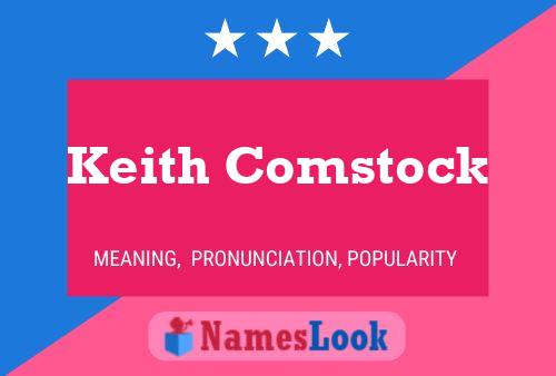 Keith Comstock 名字海报