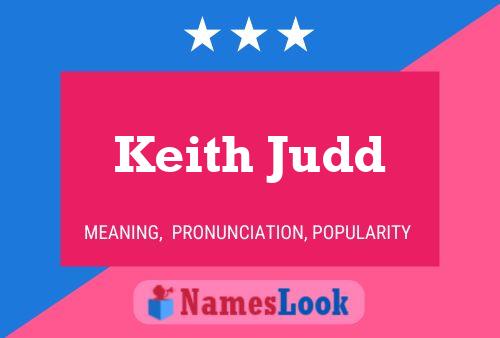 Keith Judd 名字海报