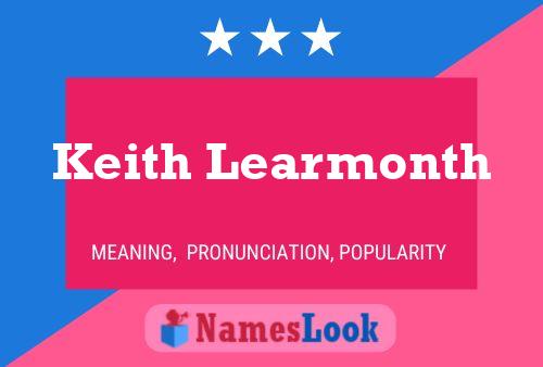 Keith Learmonth 名字海报