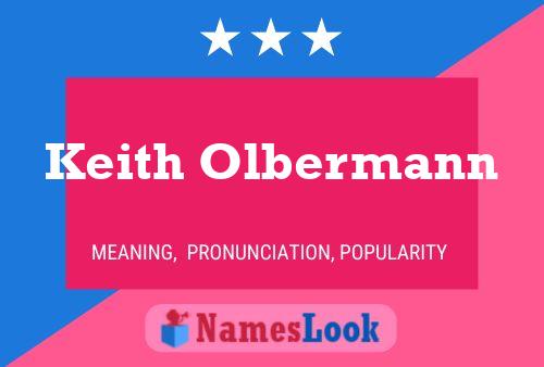 Keith Olbermann 名字海报