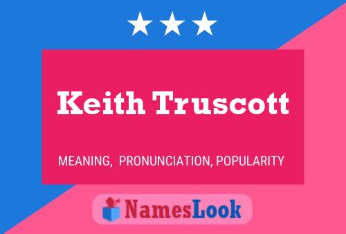 Keith Truscott 名字海报