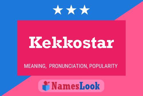 Kekkostar 名字海报