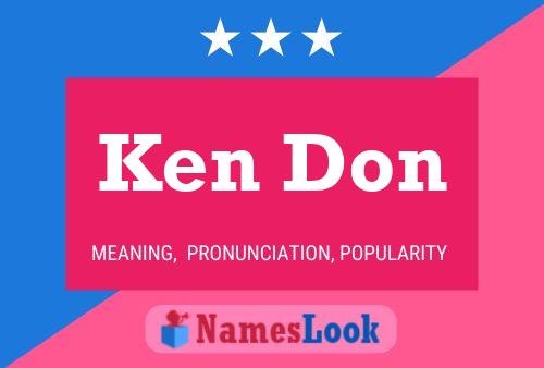 Ken Don 名字海报