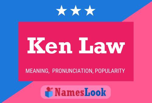 Ken Law 名字海报