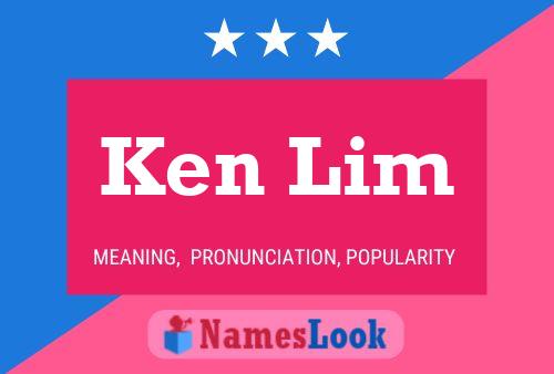 Ken Lim 名字海报