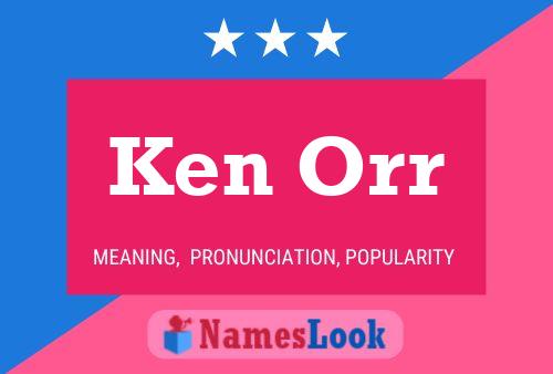 Ken Orr 名字海报