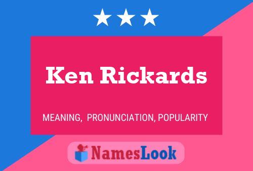 Ken Rickards 名字海报