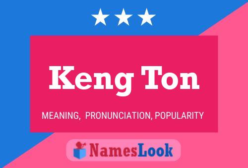 Keng Ton 名字海报