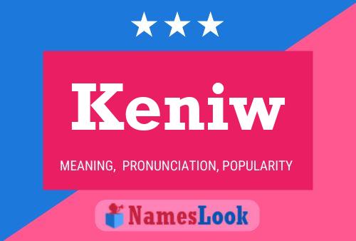 Keniw 名字海报