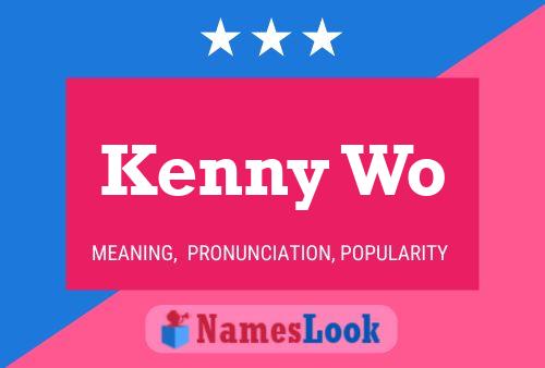 Kenny Wo 名字海报