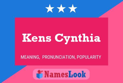 Kens Cynthia 名字海报