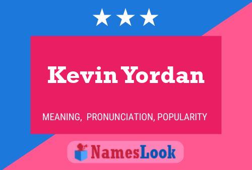 Kevin Yordan 名字海报