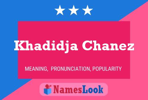 Khadidja Chanez 名字海报