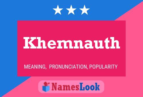 Khemnauth 名字海报