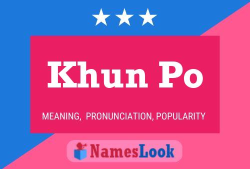 Khun Po 名字海报