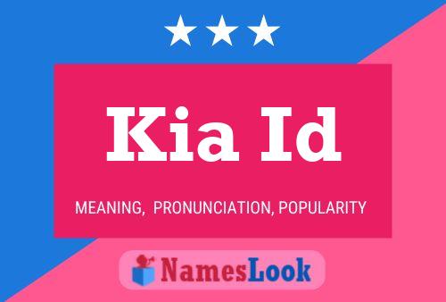 Kia Id 名字海报