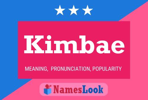 Kimbae 名字海报