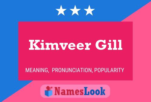 Kimveer Gill 名字海报