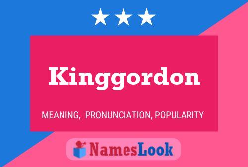 Kinggordon 名字海报