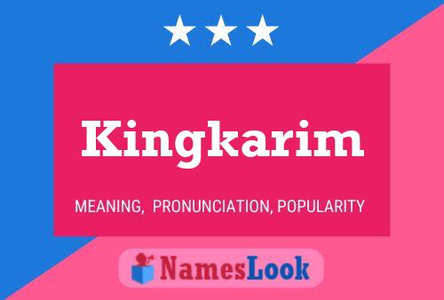 Kingkarim 名字海报