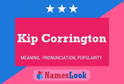 Kip Corrington 名字海报