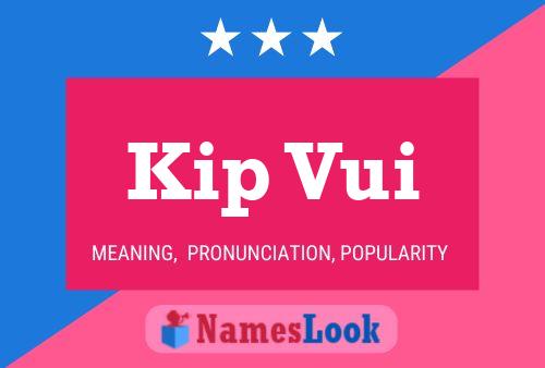 Kip Vui 名字海报