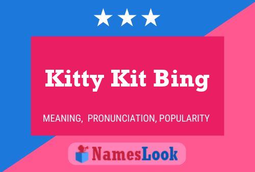 Kitty Kit Bing 名字海报