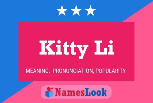 Kitty Li 名字海报