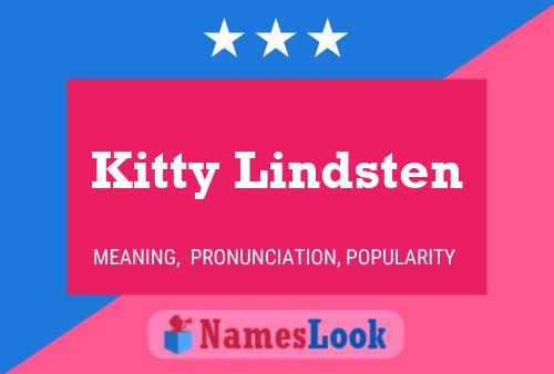 Kitty Lindsten 名字海报