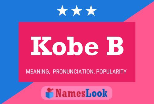 Kobe B 名字海报