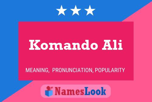 Komando Ali 名字海报