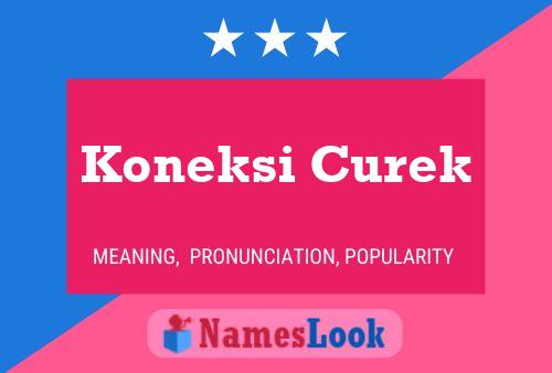 Koneksi Curek 名字海报