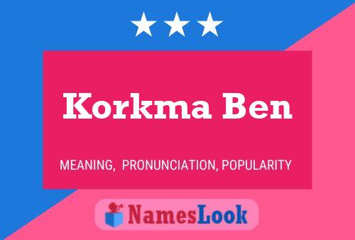 Korkma Ben 名字海报