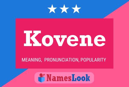 Kovene 名字海报