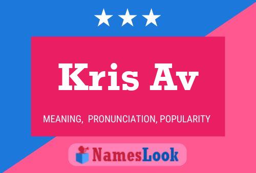 Kris Av 名字海报