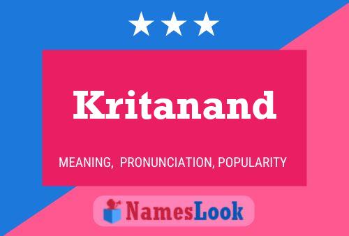 Kritanand 名字海报