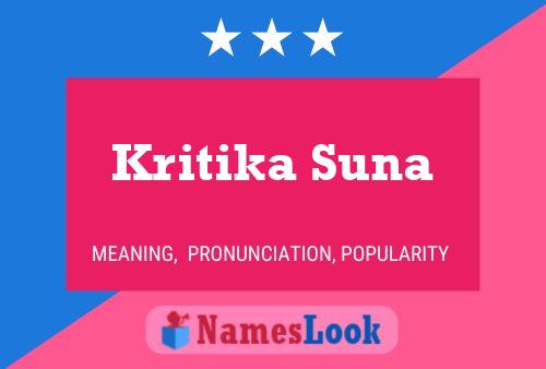 Kritika Suna 名字海报