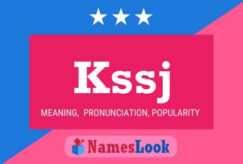 Kssj 名字海报