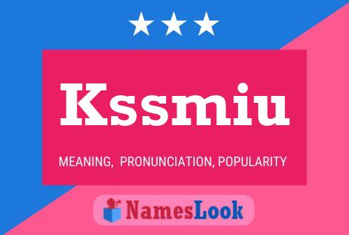 Kssmiu 名字海报