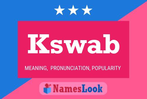 Kswab 名字海报