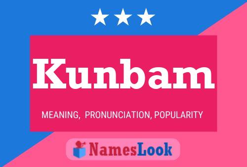 Kunbam 名字海报